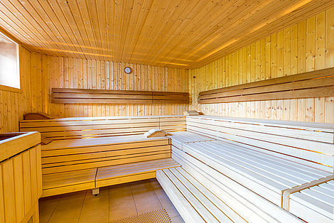 Erholung nach einem Seminartag in der Sauna